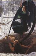Carlos Schwabe, The Grave-Digger's Death (mk19)